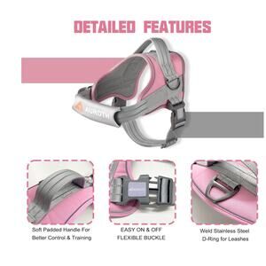 AUROTH Dog Harness No Pull Soft Padded Service Dog Vest Size Small